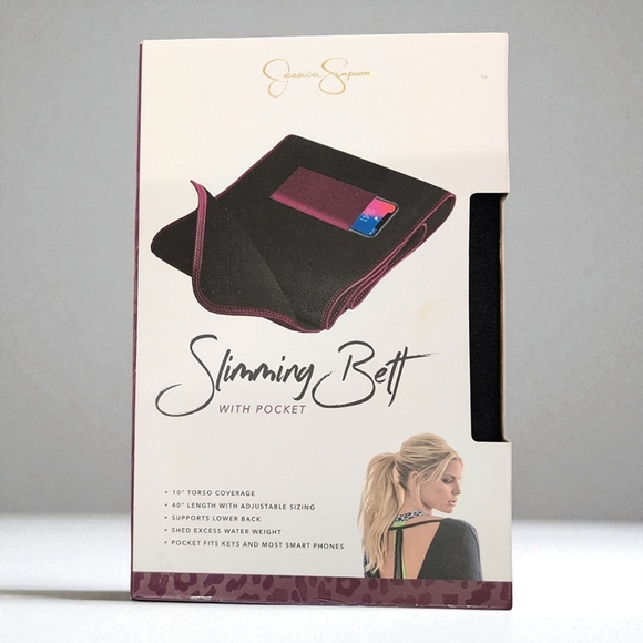 NEW Jessica Simpson Slimming Belt with Pocket 10" Torso Coverage 40" Length - Picture 1 of 6